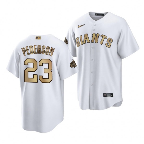 2022 MLB All-Star Game Joc Pederson San Francisco Giants #23 White Replica Jersey Men's