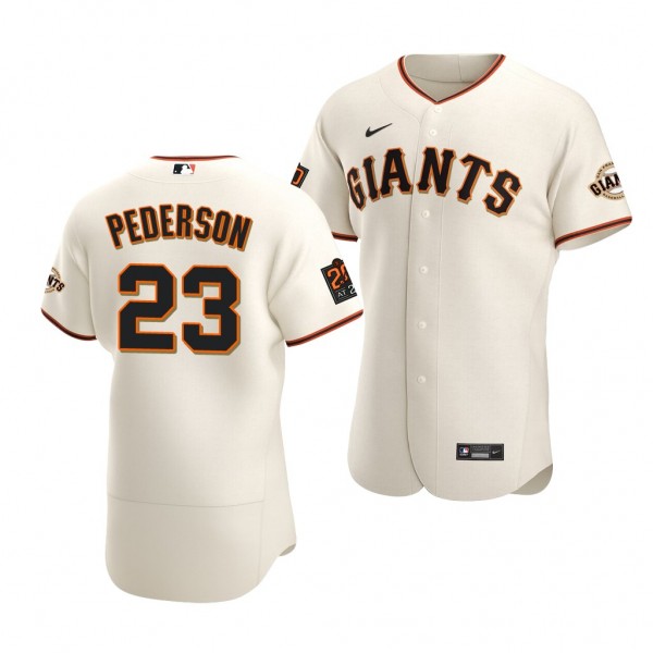 Joc Pederson San Francisco Giants #23 Cream Authen...