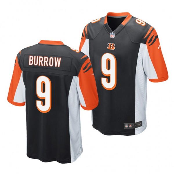 Cincinnati Bengals Joe Burrow Black 2020 NFL Draft Game Jersey