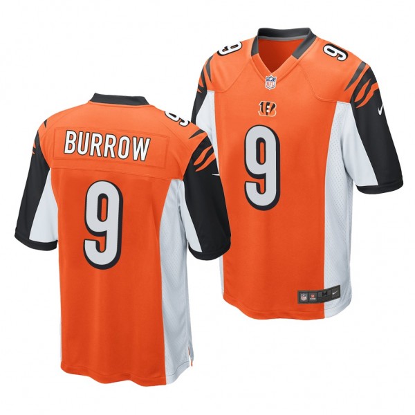 Cincinnati Bengals Joe Burrow Orange 2020 NFL Draf...