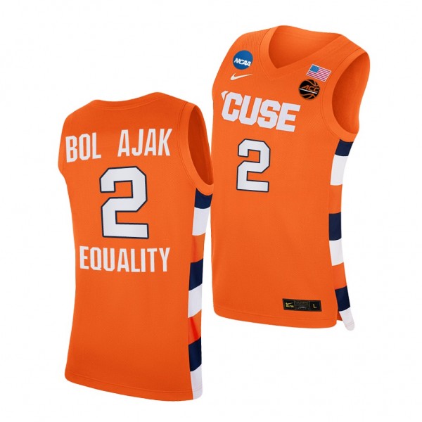 Syracuse Orange John Bol Ajak Orange 2021 March Ma...