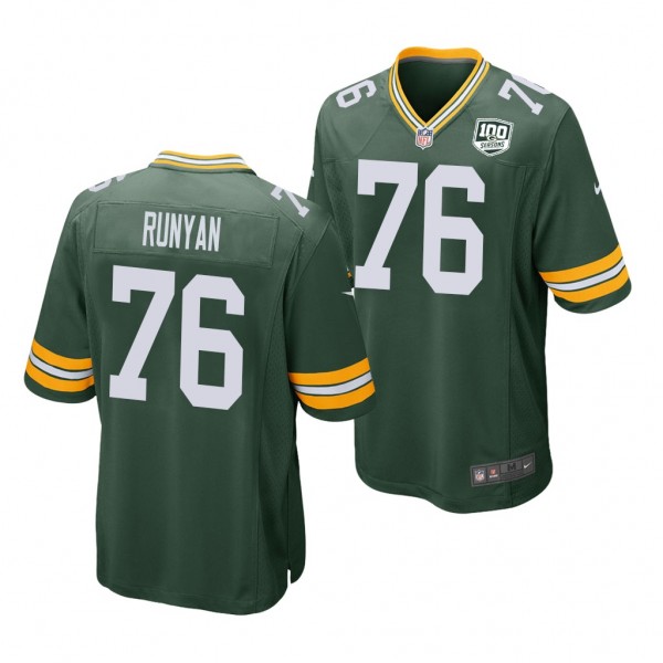 Green Bay Packers Jon Runyan Green 2020 2020 NFL D...