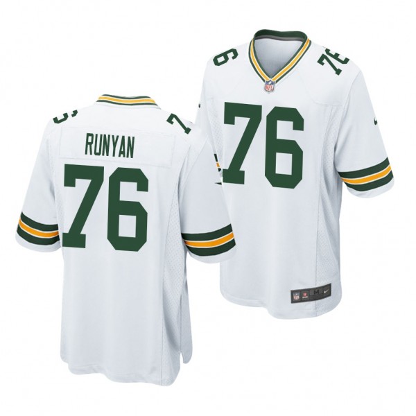 Green Bay Packers Jon Runyan white 2020 2020 NFL D...