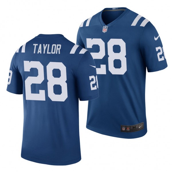 Indianapolis Colts Jonathan Taylor Blue 2020 NFL Draft Color Rush Legend Jersey