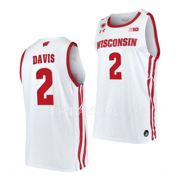 Wisconsin Badgers Jordan Davis Home Basketball 202...