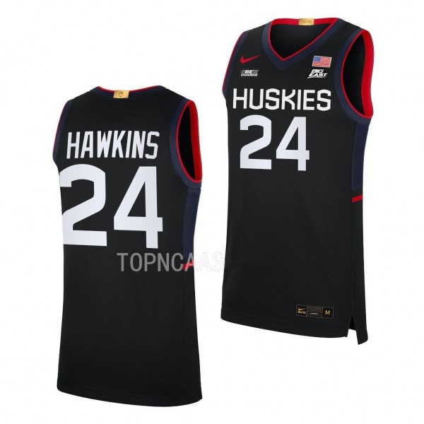 UConn Huskies Jordan Hawkins Black #24 Jersey Limited Basketball