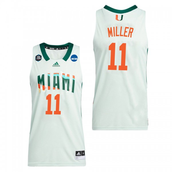 Jordan Miller Miami Hurricanes White College Men's...