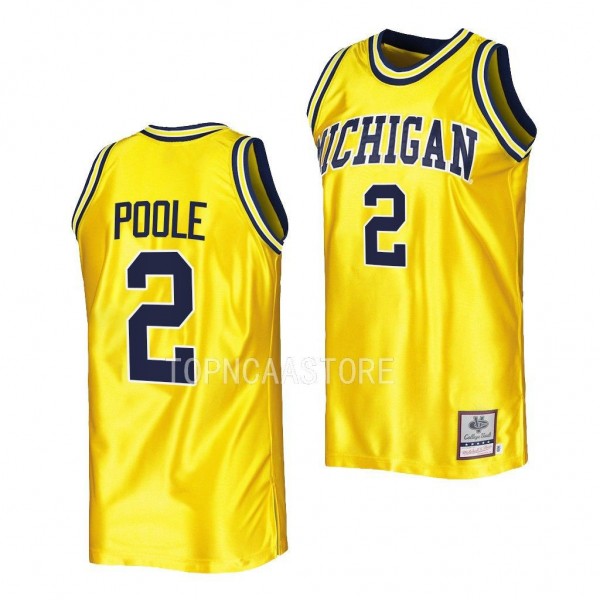 Jordan Poole Michigan Wolverines #2 Maize College ...