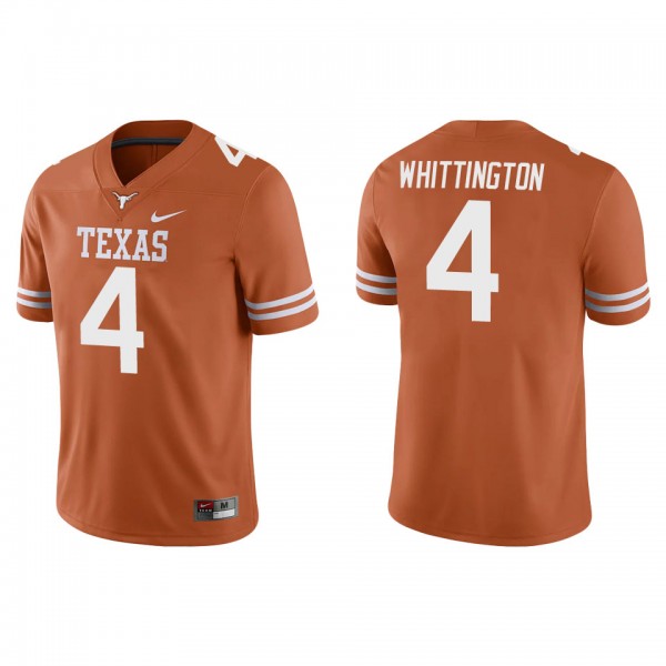 Jordan Whittington Texas Longhorns Nike Game College Football Jersey Texas Orange