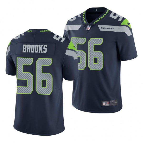 NFL Jordyn Brooks Navy 2020 NFL Draft Game Jersey