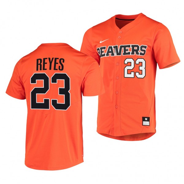 Jorge Reyes Oregon State Beavers #23 Orange Elite ...