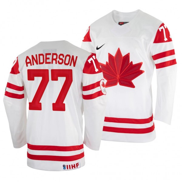 Canada Hockey Josh Anderson #77 White Home Jersey ...