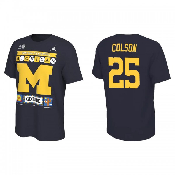 Junior Colson Michigan Wolverines Navy College Foo...