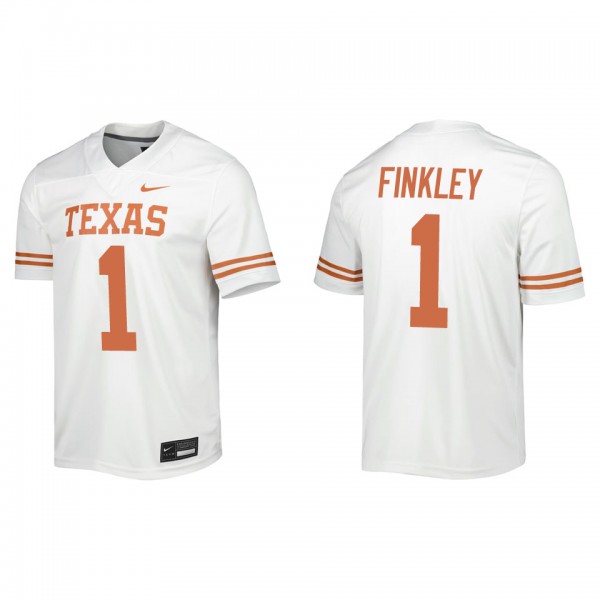 Justice Finkley Texas Longhorns Away Game Jersey W...