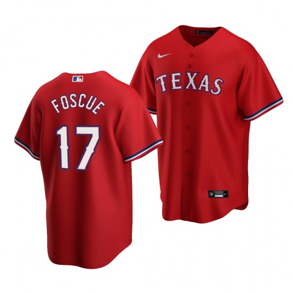 Justin Foscue Texas Rangers 2020 MLB Draft Red Jer...