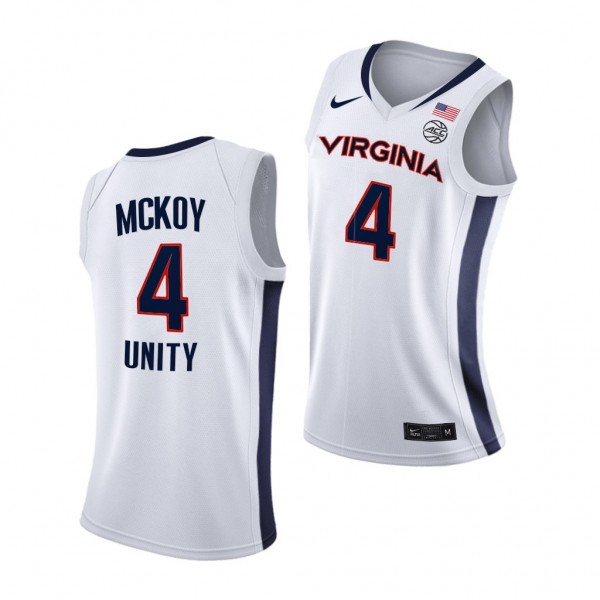 Virginia Cavaliers Justin McKoy White 2021 Unity N...