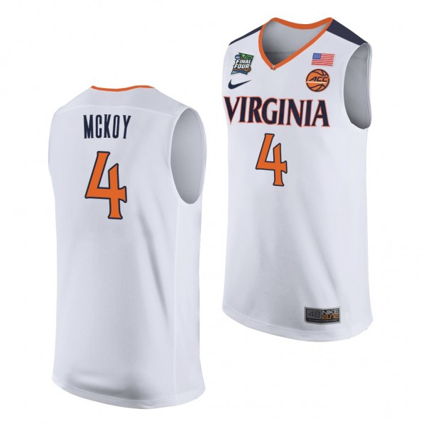 NCAA Basketball Virginia Cavaliers Justin McKoy Wh...