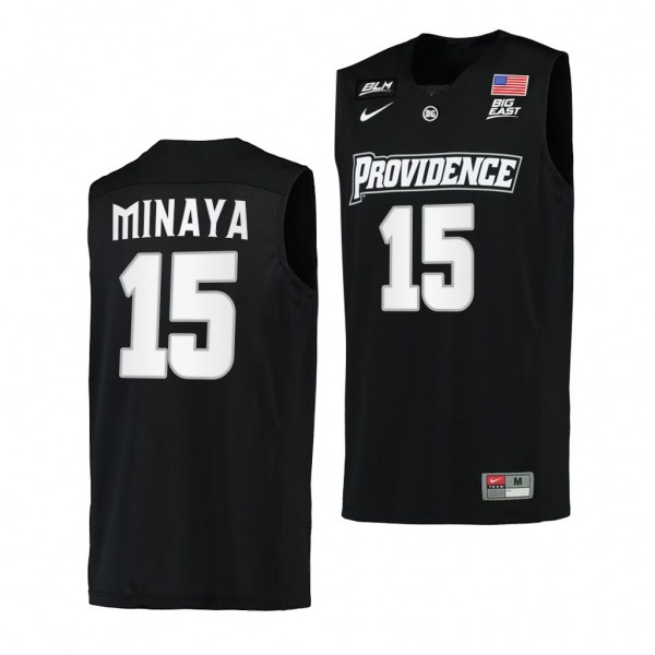 Providence Friars Justin Minaya #15 Black College ...