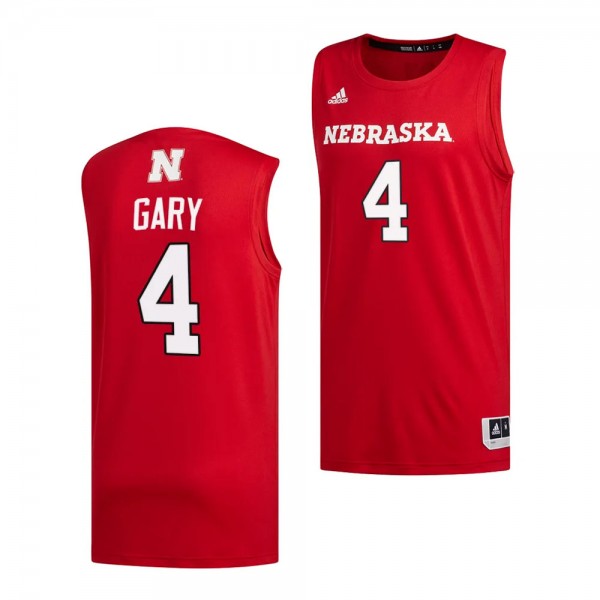 Juwan Gary #4 Nebraska Cornhuskers College Basketb...