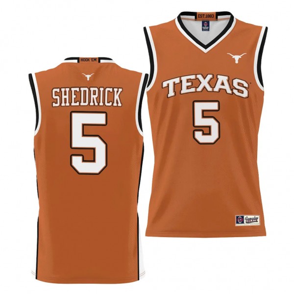 Kadin Shedrick Texas Longhorns #5 Orange NIL Baske...