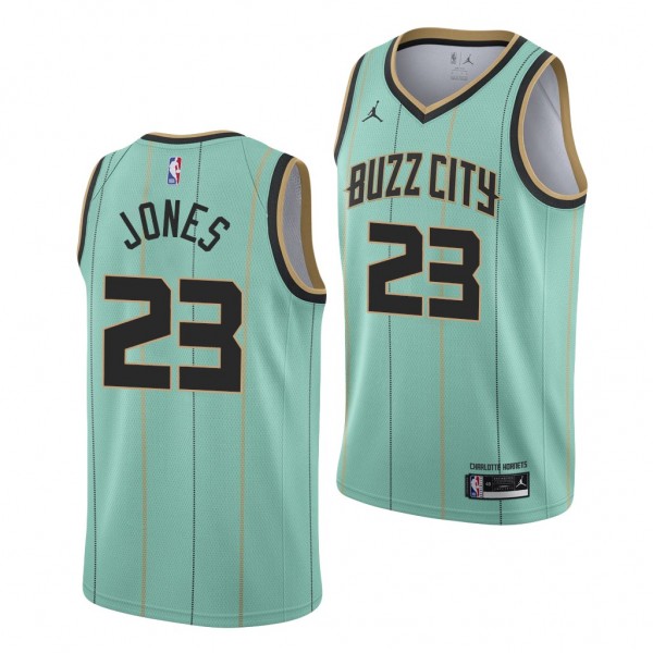 Kai Jones Charlotte Hornets 2021 NBA Draft Mint Green Jersey City Edition #23