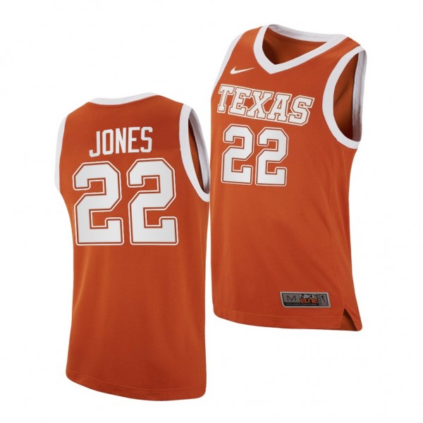 Texas Longhorns Kai Jones Orange 2020-21 Replica C...