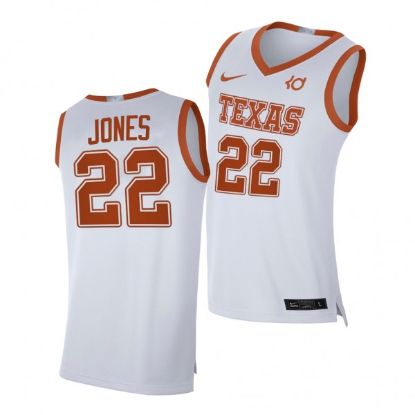 Texas Longhorns Kai Jones White 2020-21 Alumni Pla...