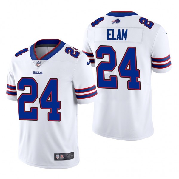 Kaiir Elam 2022 NFL Draft Buffalo Bills White Jersey - Men