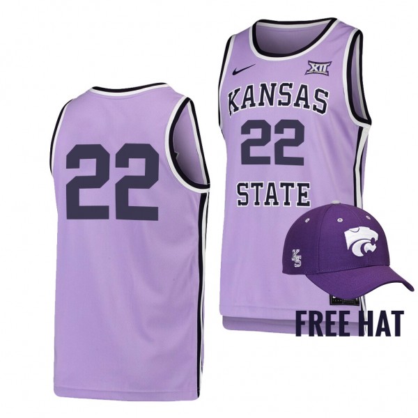 Kansas State Wildcats 2022 Retro Purple College Ba...