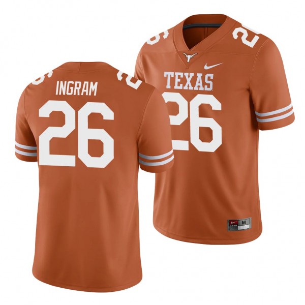 Texas Longhorns Keaontay Ingram Texas Orange College Football Men's Game Jersey