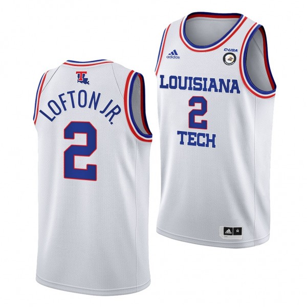 Louisiana Tech Bulldogs Kenneth Lofton Jr. College Basketball 2022 NBA Draft uniform White #2 Jersey