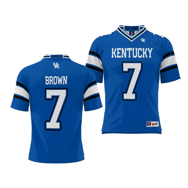 Barion Brown Kentucky Wildcats Royal NIL Player Football Youth Jersey