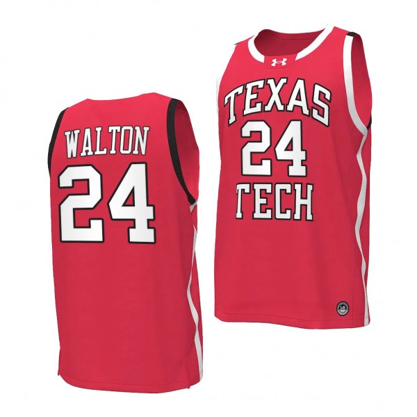 Kerwin Walton #24 Texas Tech Red Raiders Replica Basketball Jersey Red
