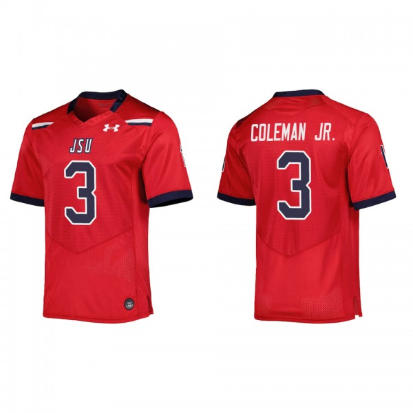 Kevin Coleman Jr. Jackson State Tigers Under Armour Replica Football Jersey Red