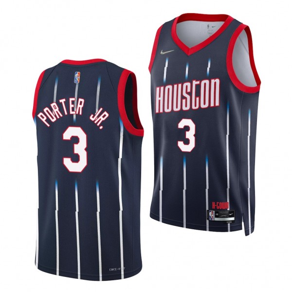 Kevin Porter Jr. #3 Houston Rockets 2021-22 City E...