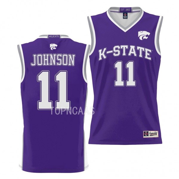 Kansas State Wildcats Keyontae Johnson Purple #11 ...