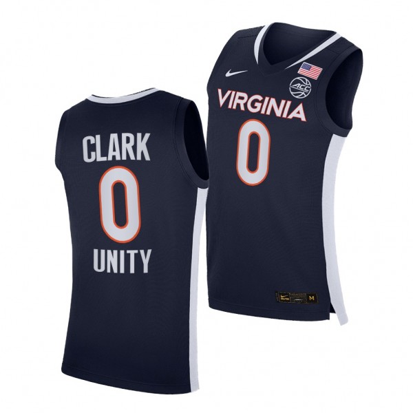 Virginia Cavaliers Kihei Clark Navy 2021 Unity Roa...