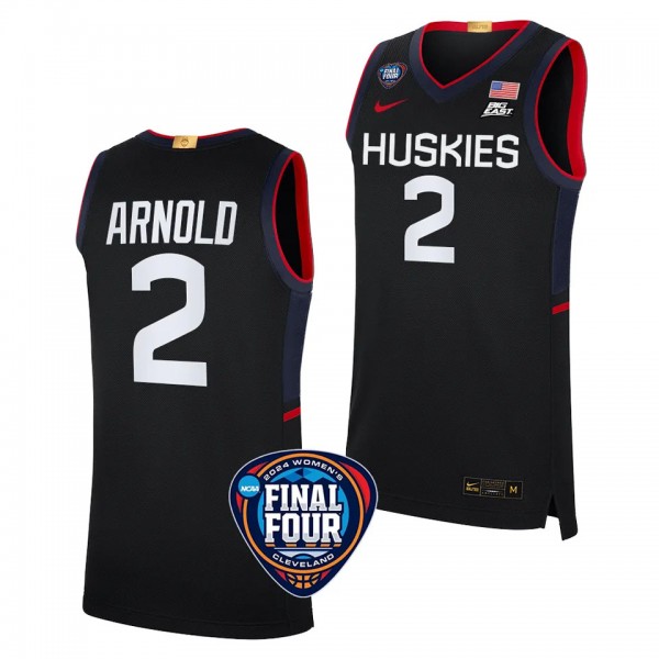UConn Huskies KK Arnold Black #2 2024 NCAA March M...