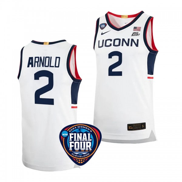 UConn Huskies KK Arnold White #2 2024 NCAA March M...