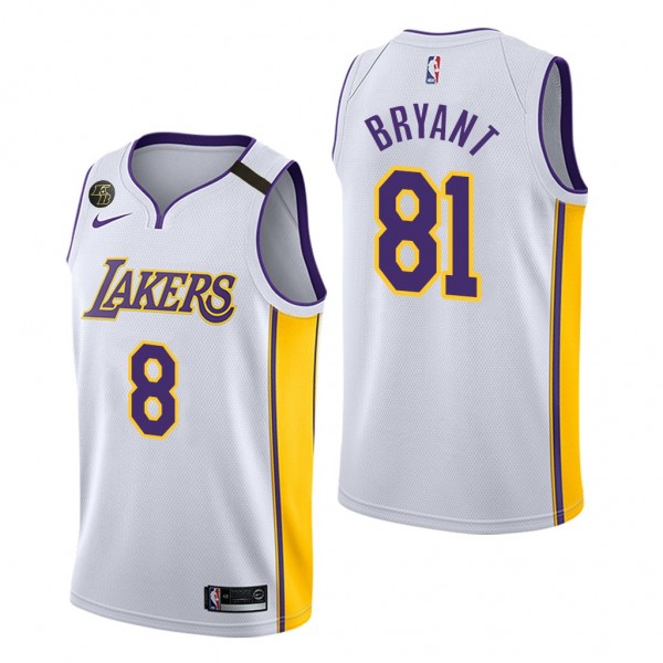 Kobe Bryant 81 points 2006 Finals Lakers #8 White ...