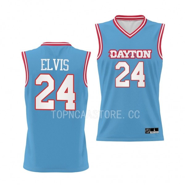 Kobe Elvis #24 Dayton Flyers NIL Basketball Replic...
