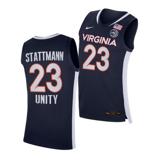 Virginia Cavaliers Kody Stattmann Navy 2021 Unity ...