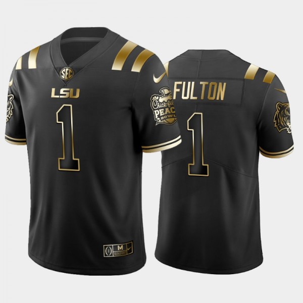 LSU Tigers Kristian Fulton Black 2019-20 Golden Ed...