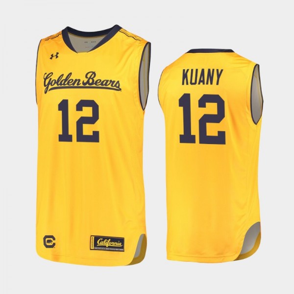 California Bears Kuany Kuany Yellow 2019-20 Replica College Basketball Jersey