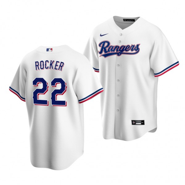 Kumar Rocker Texas Rangers 2022 MLB Draft Jersey White Home Replica