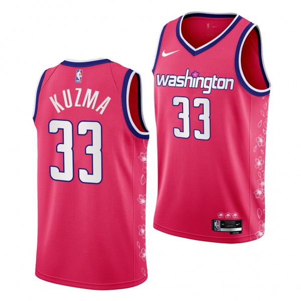 Wizards Kyle Kuzma Pink Cherry Blossom City Editio...