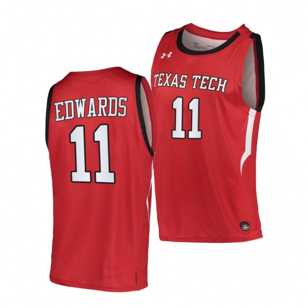Texas Tech Red Raiders Kyler Edwards Red 2020-21 A...