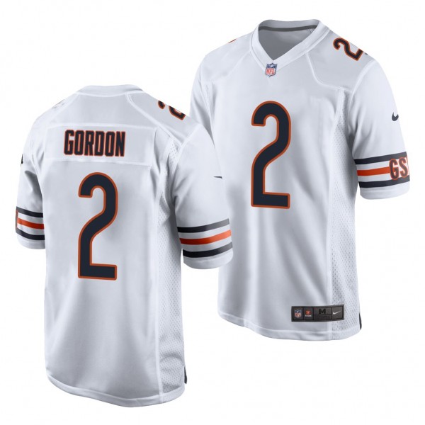 2022 NFL Draft Kyler Gordon Jersey Chicago Bears White Game