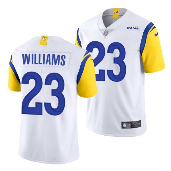 Los Angeles Rams #23 Kyren Williams Jersey 2022 NFL Draft White Men Alternate Limited Uniform
