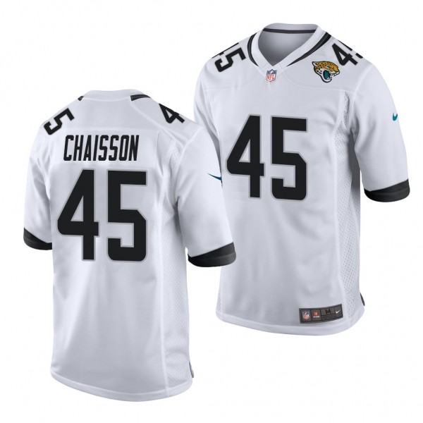 Jacksonville Jaguars K’Lavon Chaisson White 2020 2020 NFL Draft Men's Game Jersey